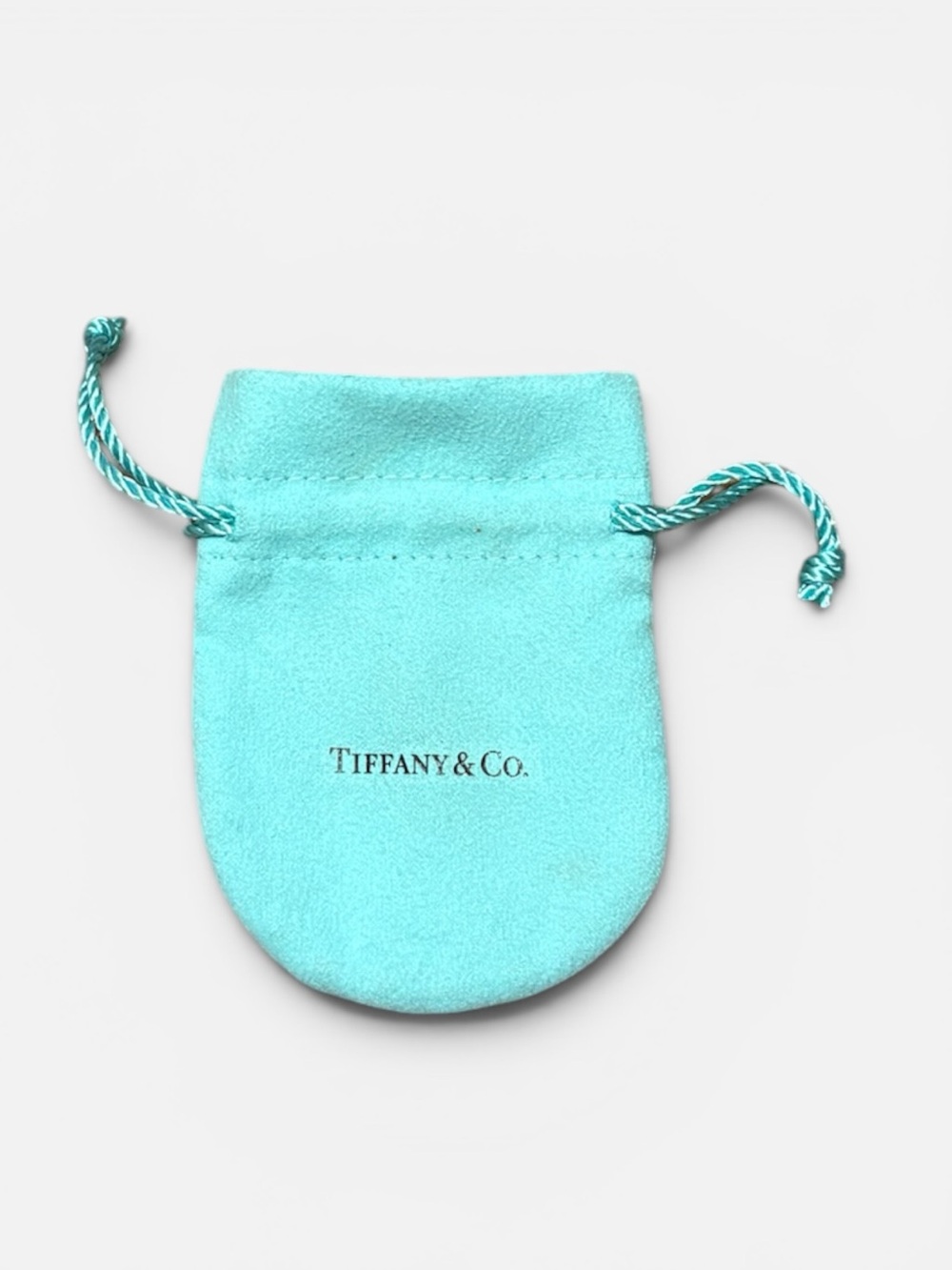 Tiffany & Co. Small Signature Blue Drawstring Jewelry Pouch